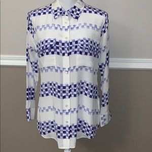Sale! Equipment slim signature silk blouse